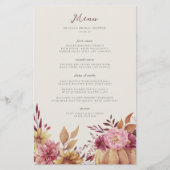 秋のカボチャ&ワイルドフラワーズ秋イベントメニュー (正面)