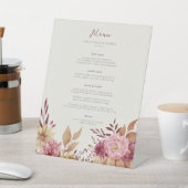 秋のカボチャ&ワイルドフラワーズ秋イベントメニュー 台座サイン (インサイチュ)