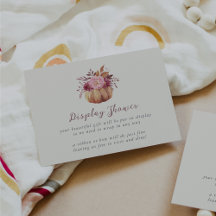 秋のカボチャ&ワイルドフラワーズ秋ディスプレイシャワー