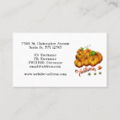 秋のカボチャ 名刺 (裏面)