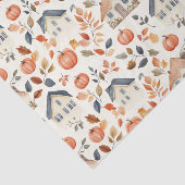 秋のカボチャ、家、パタ離れーンデクページ 薄葉紙 (詳細)