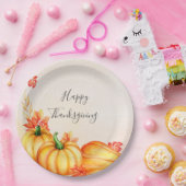 秋のカボチャ |感謝祭 ペーパープレート (パーティー)