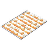 秋のカボチャ:水彩イラストレーション模様 ノートブック (左側)