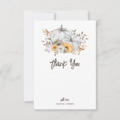 秋のカボチャ 赤ちゃん ありがとう オーダーメイド カード (正面)