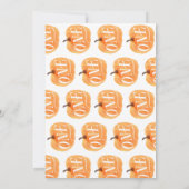 秋のカボチャ　1歳の誕生日おめでとう 招待状 (裏面)