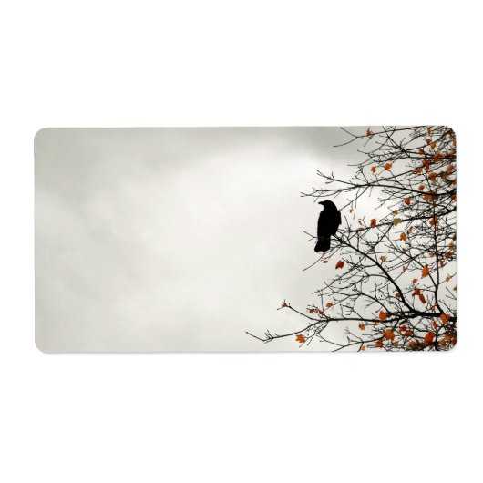 秋のカラス ラベル (正面)