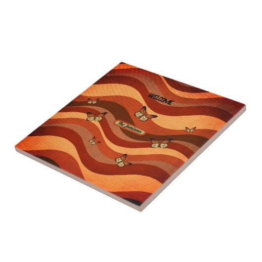 秋のカラバタフライ タイル (側面)