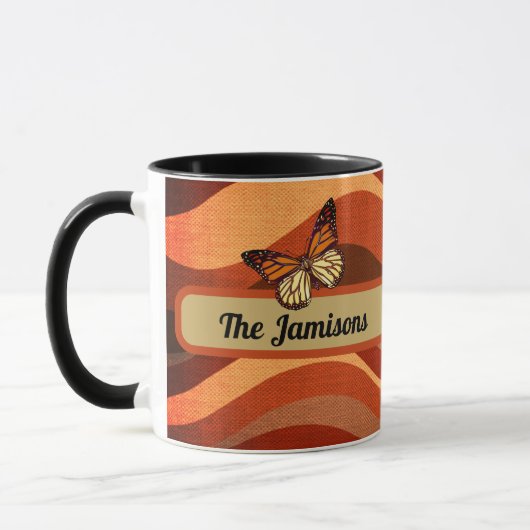 秋のカラバタフライ マグカップ (左)