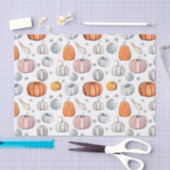 秋のカラフルかぼちゃ模様ティッシュペーパー 薄葉紙 (クラフト)