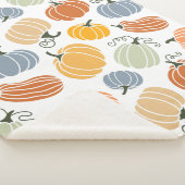 秋のカラフルかぼちゃ模様 シェルパブランケット (3/4)