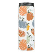 秋のカラフルかぼちゃ模様 タンブラー (裏面)