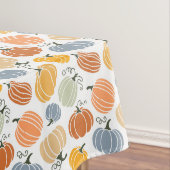 秋のカラフルかぼちゃ模様 テーブルクロス (インサイチュ)