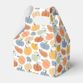 秋のカラフルかぼちゃ模様 フェイバーボックス (裏面サイド)