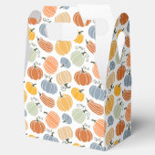秋のカラフルかぼちゃ模様 フェイバーボックス (オープン)