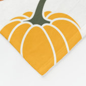 秋のカラフルかぼちゃ模様 フリースブランケット (角)