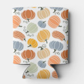 秋のカラフルかぼちゃ模様 缶クーラー (裏面)