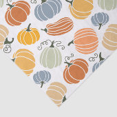 秋のカラフルかぼちゃ模様 薄葉紙 (詳細)