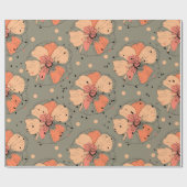 秋のカラフルな包装紙 ラッピングペーパー (フラット)