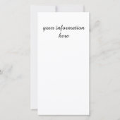 秋のカラフルアスター&サマック赤とブルース (裏面)