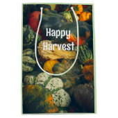 秋のカラフルカボチャ ミディアムペーパーバッグ (正面)