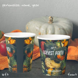 秋のカラフルカボチャ 紙コップ