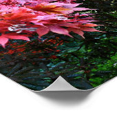 秋のカラフル庭の散歩 ポスター (角)