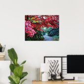 秋のカラフル庭の散歩 ポスター (ホームオフィス)