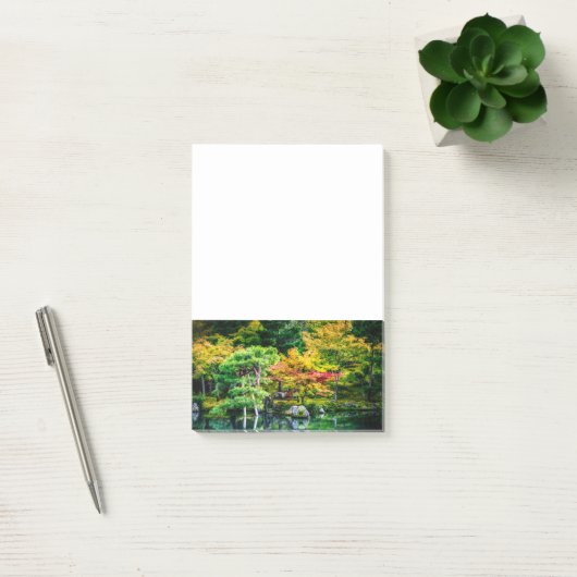 秋のカラフル庭日本の園風景 ポストイット (オフィス)
