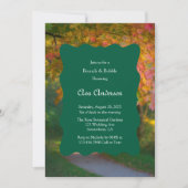 秋のカラフル日ブランチ&バブリー 招待状 (正面)