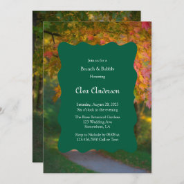 秋のカラフル日ブランチ&バブリー 招待状