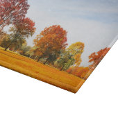 秋のカラフル木景色秋シーズン カッティングボード (角)