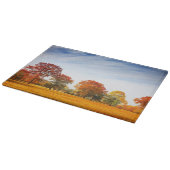 秋のカラフル木景色秋シーズン カッティングボード (角)