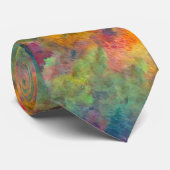 秋のカラフル森の抽象化 ネクタイ (ロール)