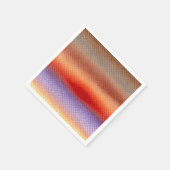 秋のカラフル水彩夕日の夕暮れ スタンダードカクテルナプキン (角)