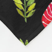 秋のカラフル紅葉パターン フリースブランケット (角)