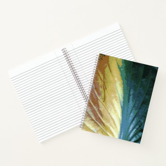 秋のカラフル葉写真緑の黄色 ノートブック (内部)