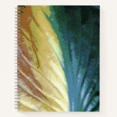 秋のカラフル葉写真緑の黄色 ノートブック (正面)