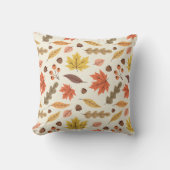 秋のカラフル葉秋模様 クッション (正面)