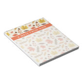 秋のカラフル葉秋模様 ノートパッド (アングル)