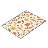 秋のカラフル葉秋模様 ノートブック (左側)