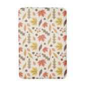 秋のカラフル葉秋模様 バスマット (正面縦)