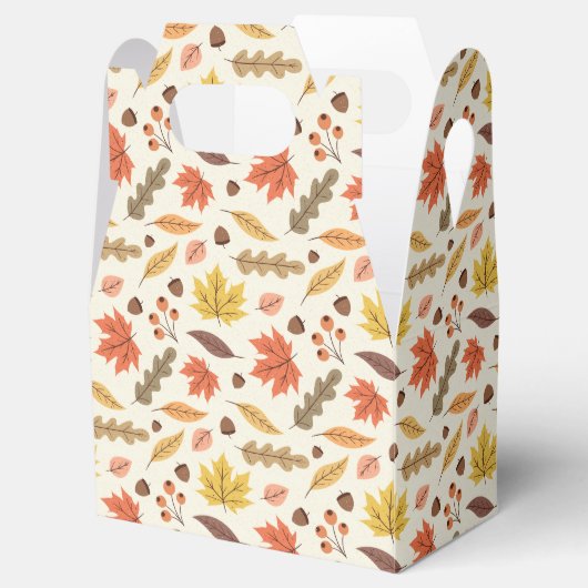 秋のカラフル葉秋模様 フェイバーボックス (オープン)