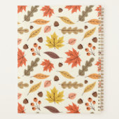 秋のカラフル葉秋模様 プランナー手帳 (裏面)