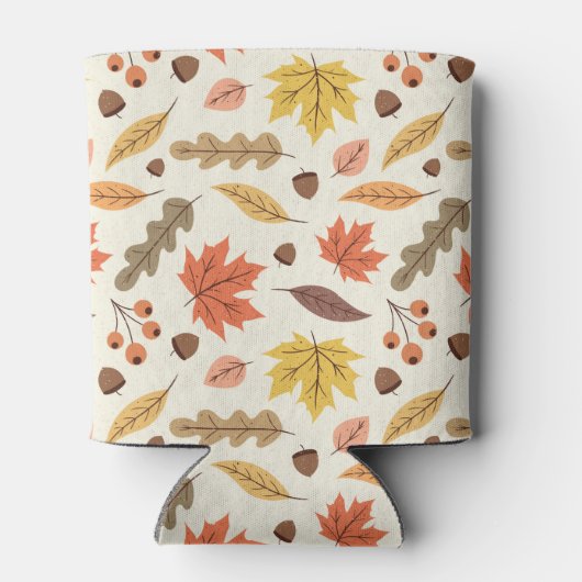 秋のカラフル葉秋模様 缶クーラー (裏面)