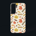 秋のカラフル葉秋模様 SAMSUNG GALAXY S22ケース<br><div class="desc">このデザインは、様々なカラフルやドングリを取り入れた秋をテーマにした賑離れやかなパターンを披露。背景は薄いクリーム色で微妙な斑点が付いており、デザインにテクスチャと深さを加えている。このパターンは赤離れ、黄鮮やか、オレンジ色の色合いのメープル離れを含み、暖色の茶色の他の、ミュートされた緑、ソフトピンクの他のメニューも含む。の間に散離れらばっている小さなどんぐりと果実のクラスタは、秋の雰囲気を高める。秋の季節お洒落の居心地の良さとフェスティバルの精神を捉え、バランスの取れた配置。</div>