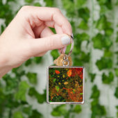 秋のカラフル装飾デザイン キーホルダー (手)