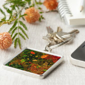 秋のカラフル装飾デザイン キーホルダー (側面)