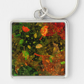 秋のカラフル装飾デザイン キーホルダー