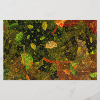 秋のカラフル装飾デザイン チラシ