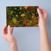 秋のカラフル装飾デザイン チラシ (ハンドル)